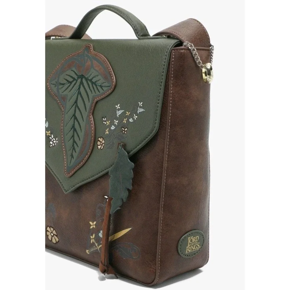Her Universe The Lord‎ Of The Rings Leaf Lórien Messenger BAG One Ring Keychain